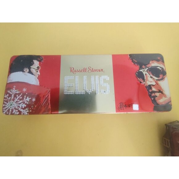 Russell Stover Elvis Presley Christmas candy tin. 1997 - Picture 1 of 7